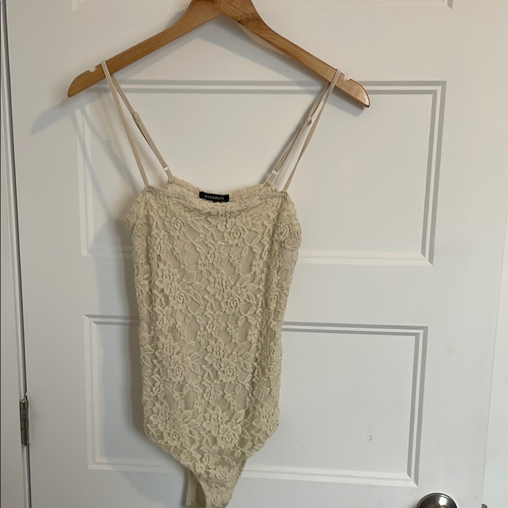 Lace Bodysuit in Cream